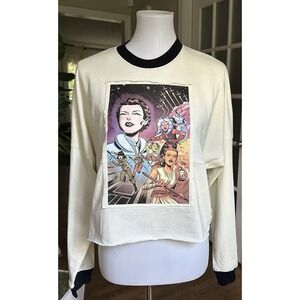 Star Wars Spirit Jersey Women's Small Long Sleeve The Force Is With Us Graphic T